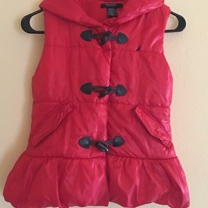 Girls Nautical red vest
